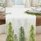Printed & Beaded Trees Table Runner