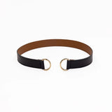 Loop Skinny Scarf Reversible Leather Belt