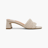 Cratar Woven Sandal, Ivory