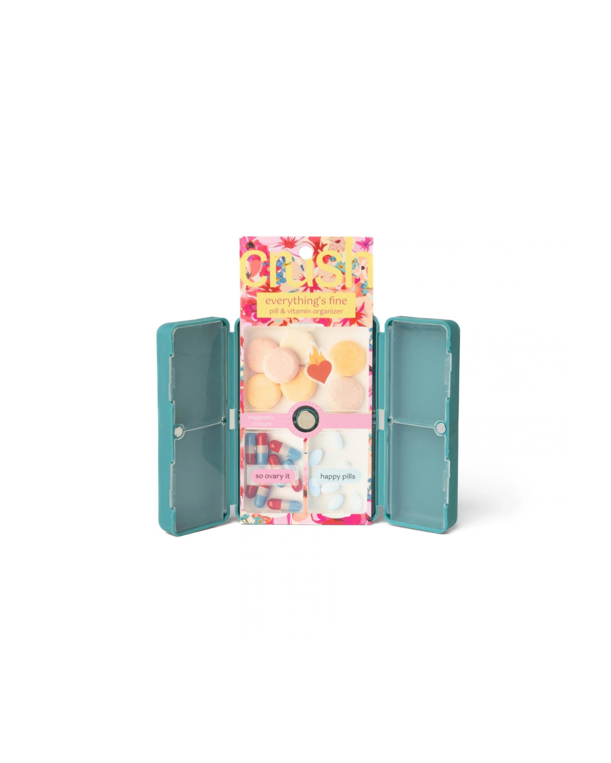 Crush Everything's Fine Pill & Vitamin Case