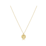 16" Necklace Gold - Respect Small Gold Disc