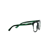 Cleo Glasses, Emerald Ombre Horn
