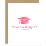 Elle Woods Grad Card