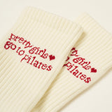 Pilates Girl Grip Sock, Red