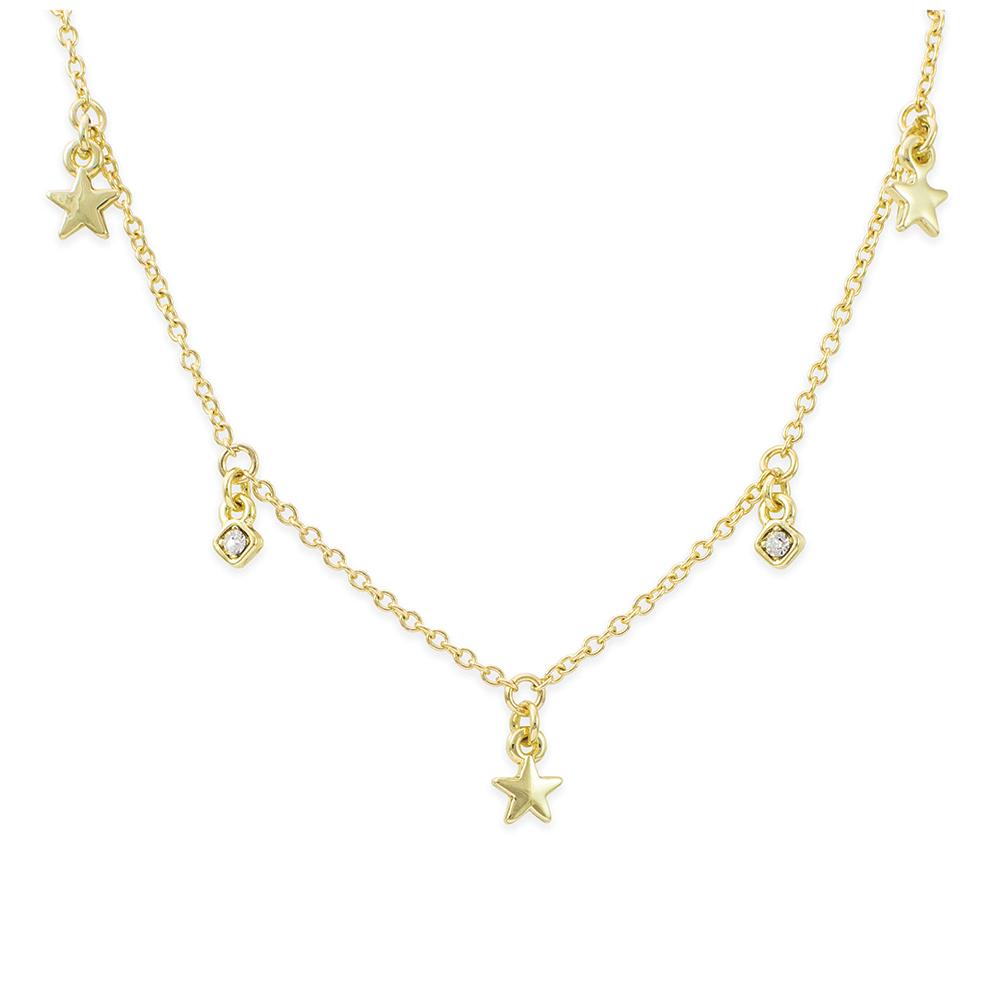 Shine So Bright Dangle Necklace, Gold