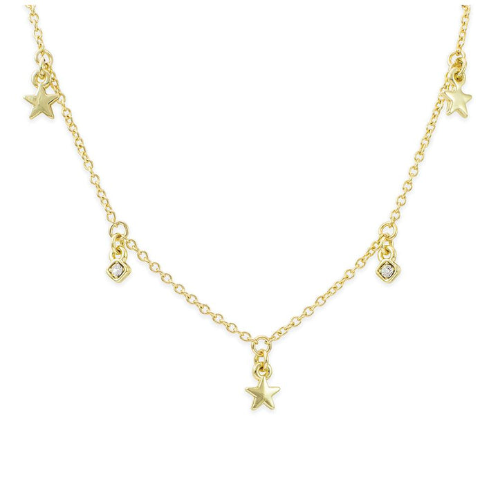 Shine So Bright Dangle Necklace, Gold