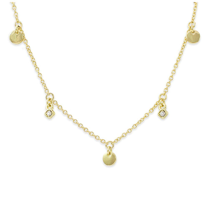 Dots of Joy Dangle Necklace, Gold