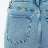 High Rise Straight Jean, Light Blue