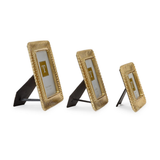 Scalloped Plume Gold Frame