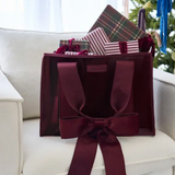 Jelly Tote w/ Phone Pouch, Red Velvet Bow