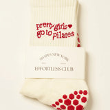 Pilates Girl Grip Sock, Red