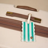 Jetsetter Luggage Tag, Sicily Stripes Teal