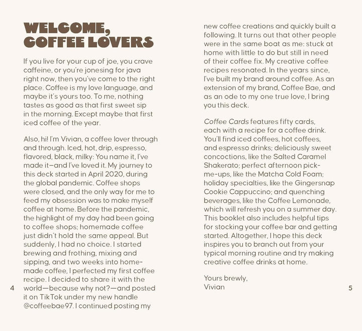 Coffee Cards: 50 Recipes for a Better Brew