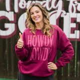 Howdy Crewneck, Maroon
