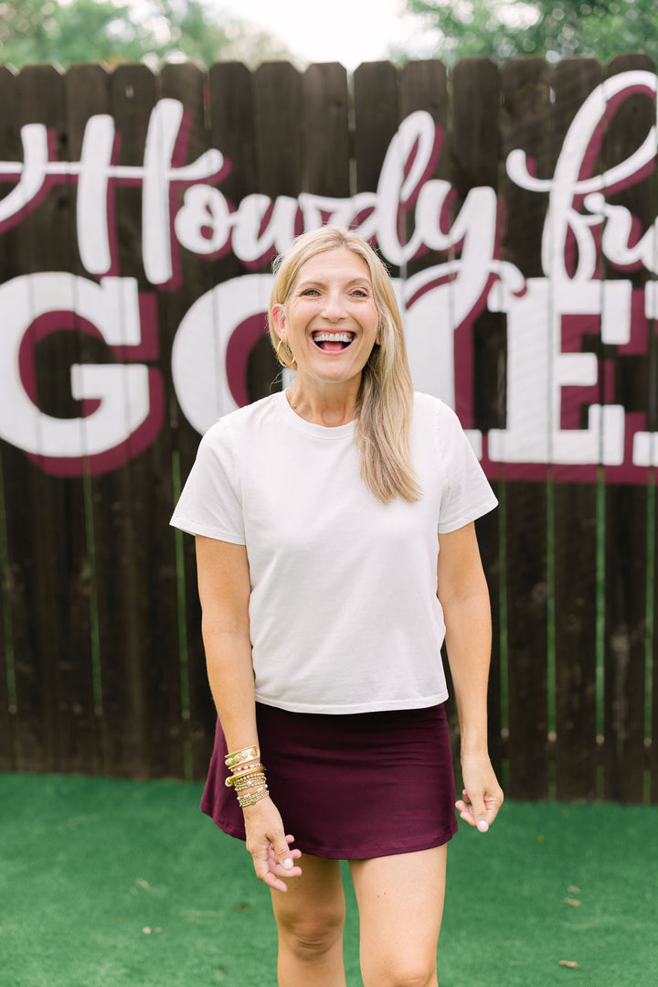 Ready for What's Next Skort, Maroon