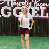 Ready for What's Next Skort, Maroon