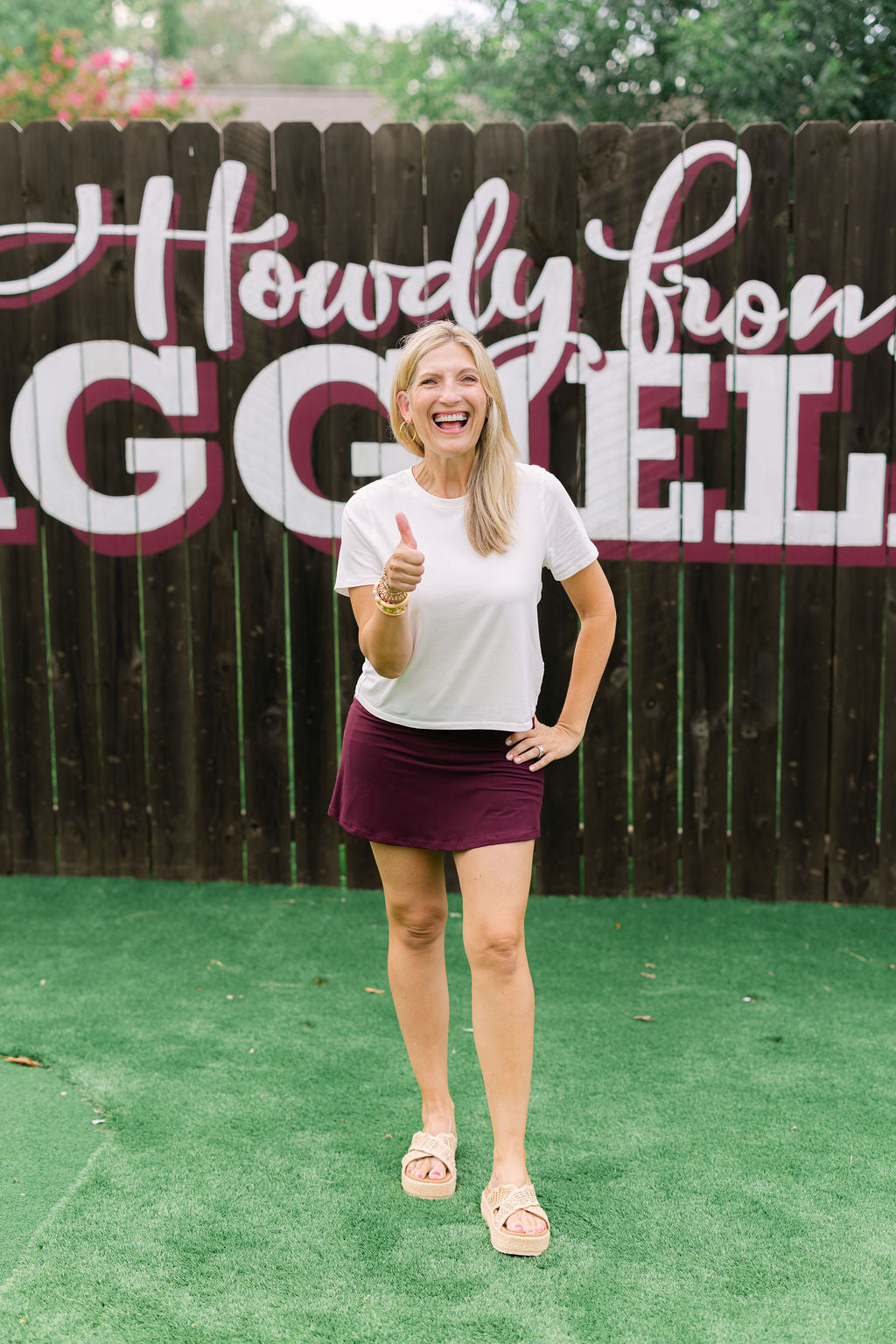 Ready for What's Next Skort, Maroon