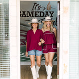 Tailgate Traditions Top, Maroon