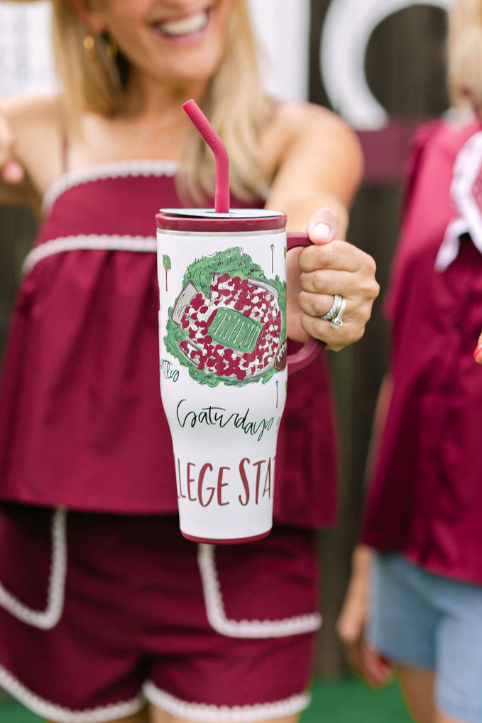 Saturdays in College Station Mega Mug, 40oz