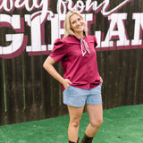 Rowdy & Ready Top, Maroon