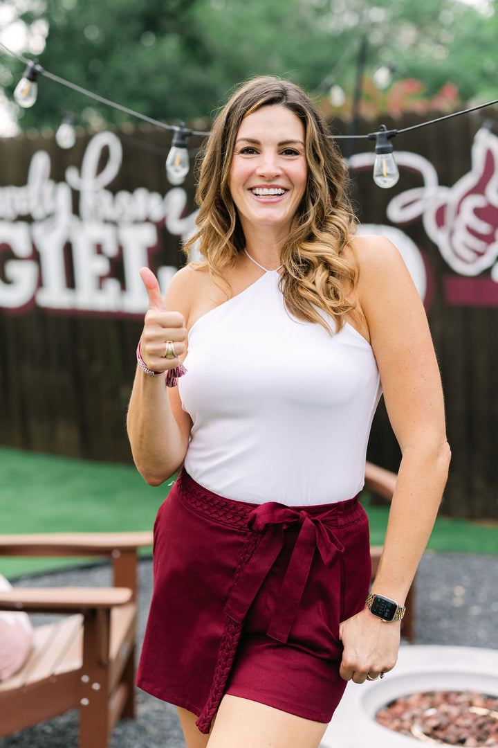 Ready To Win Skort, Maroon