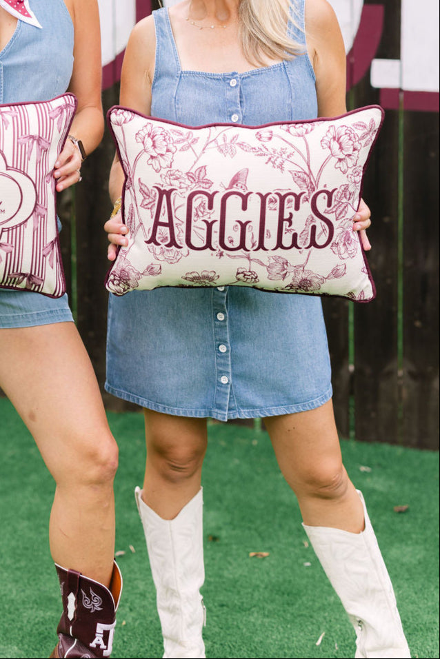 Aggies Toile Pillow