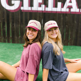 Hot Shot Tee Romper, Burgundy