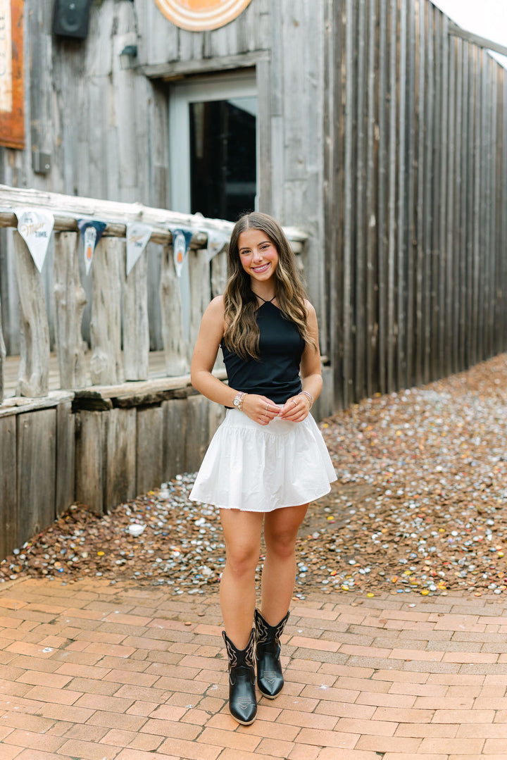 Game Day Glow Skirt, White