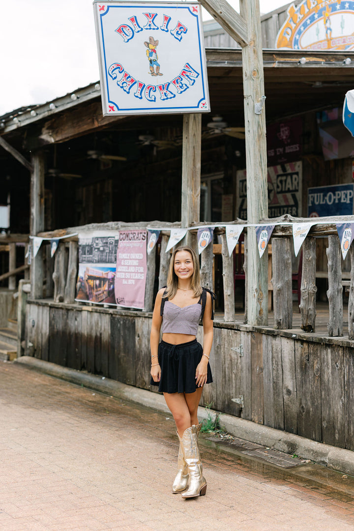 Touchdown Twirl Skort, Black