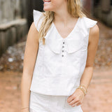 Overtime Edit Top, White
