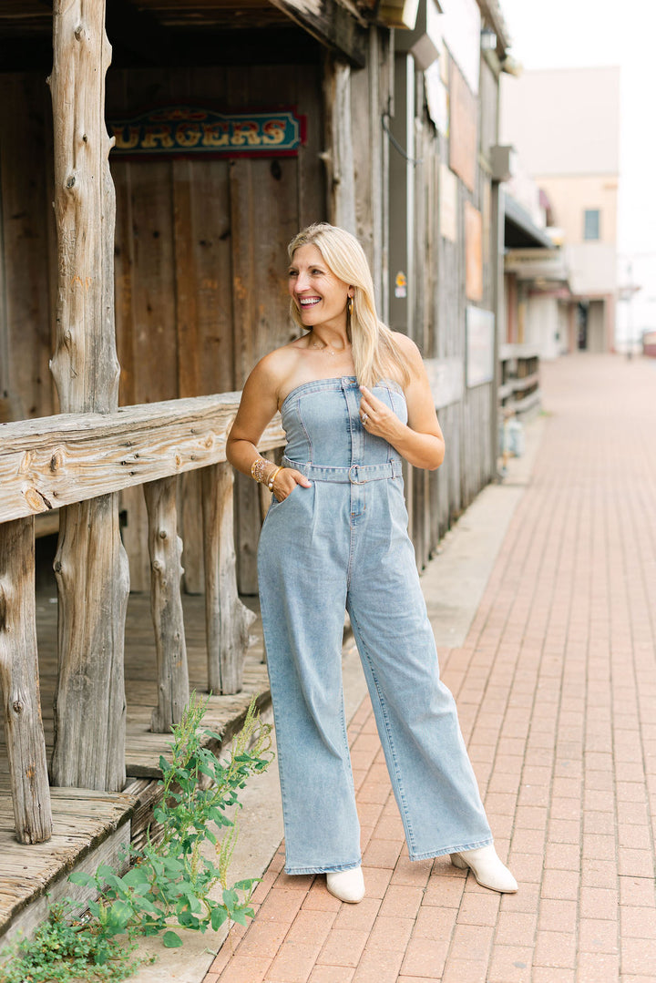 Saturday Lights Jumpsuit, Denim