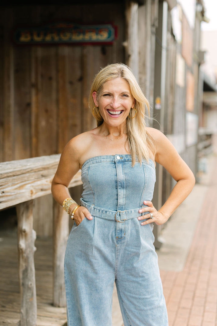 Saturday Lights Jumpsuit, Denim
