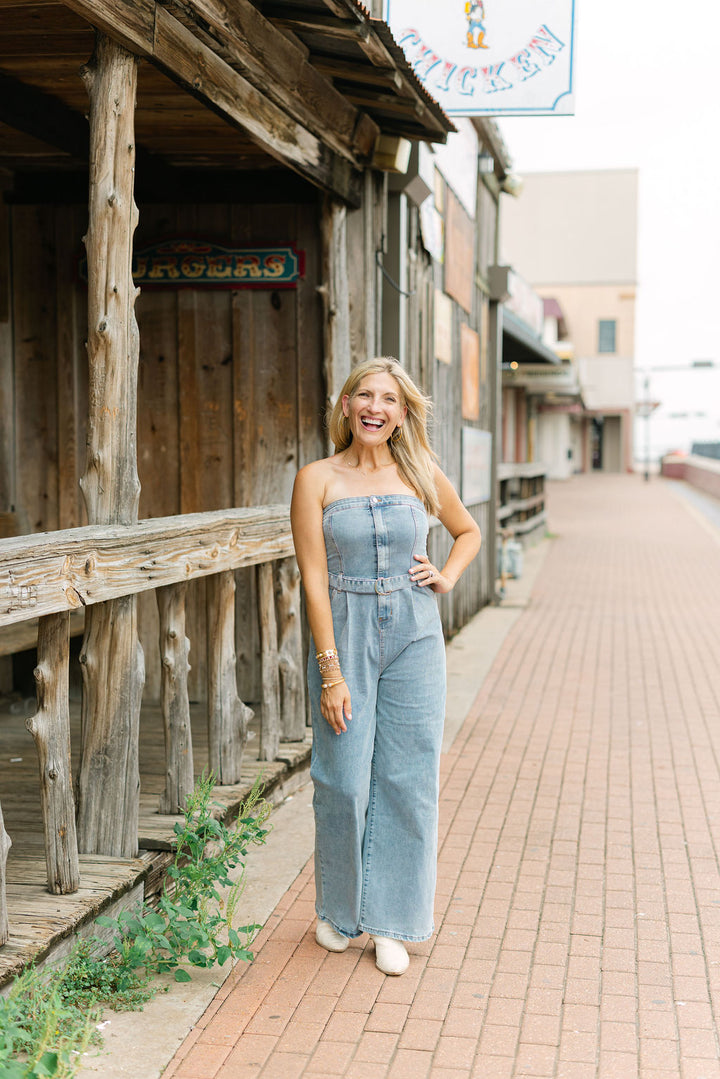 Saturday Lights Jumpsuit, Denim