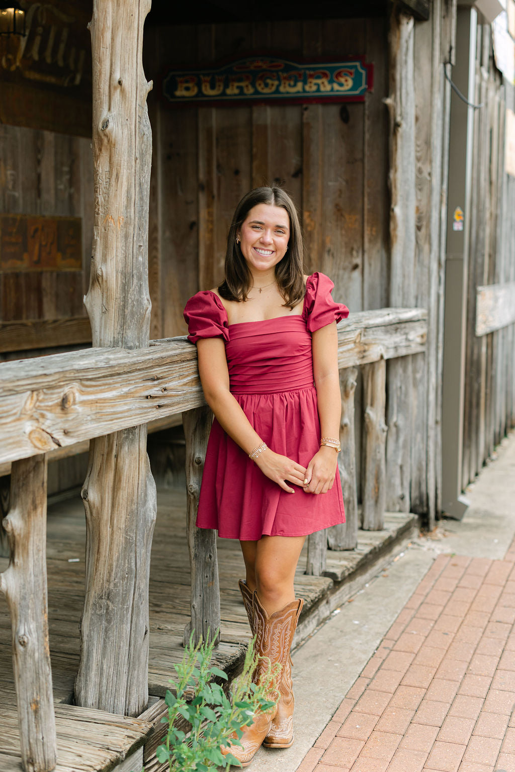 Pass The Fashion Dress, Maroon