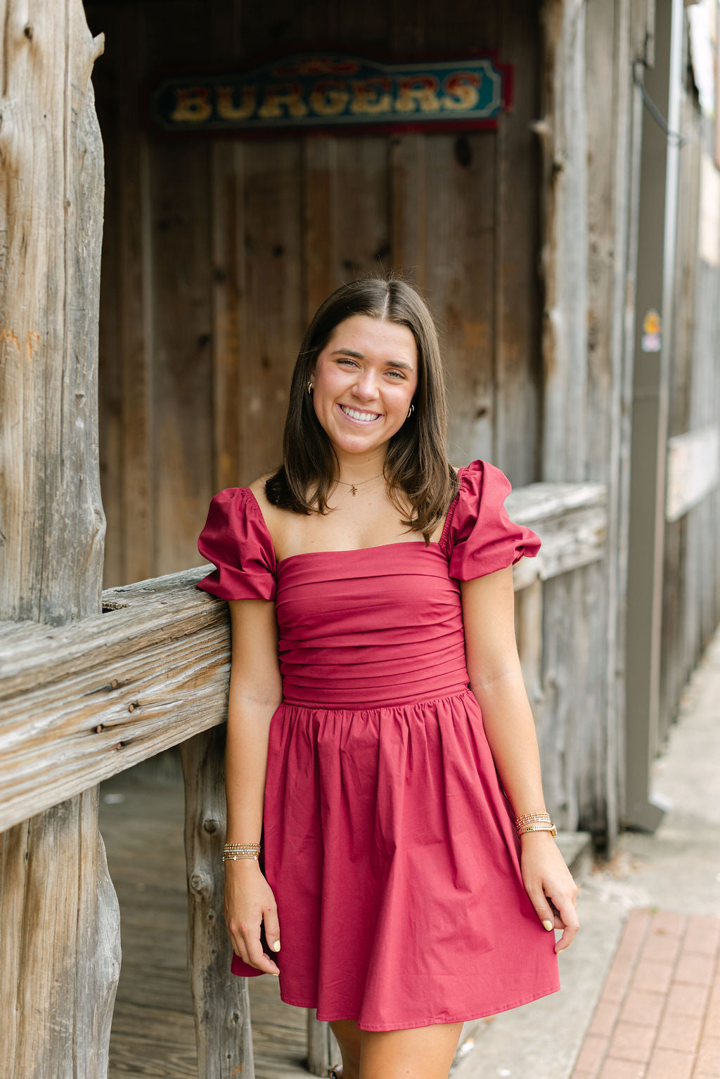 Pass The Fashion Dress, Maroon