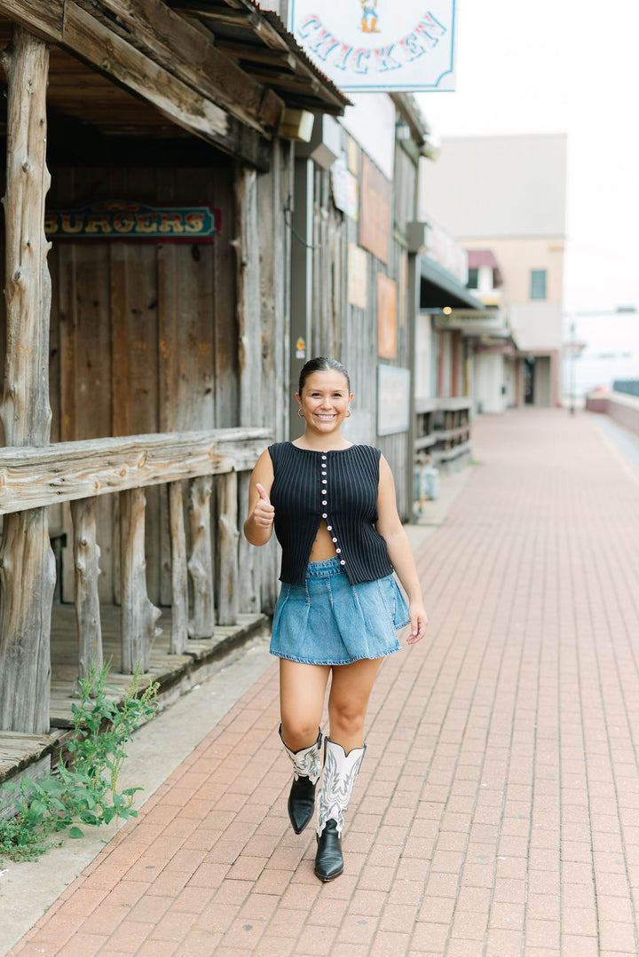 Tilly Vest, Black