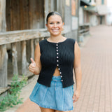 Tilly Vest, Black