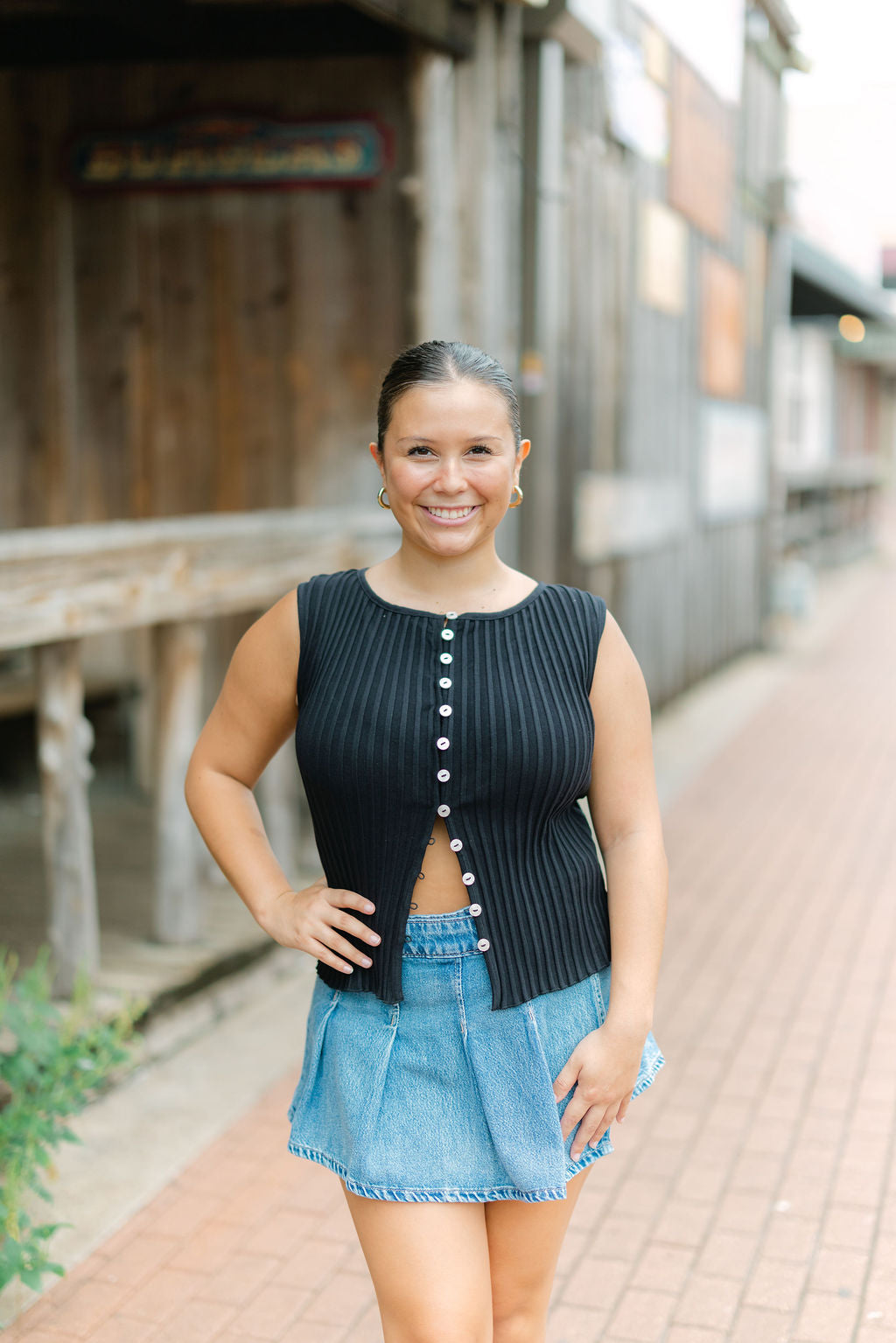 Tilly Vest, Black