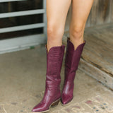 LeAnn Boots, Dark Cherry