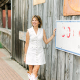Vida Dress, Toasted Ecru