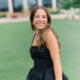 Walk My Way Bubble Dress, Black