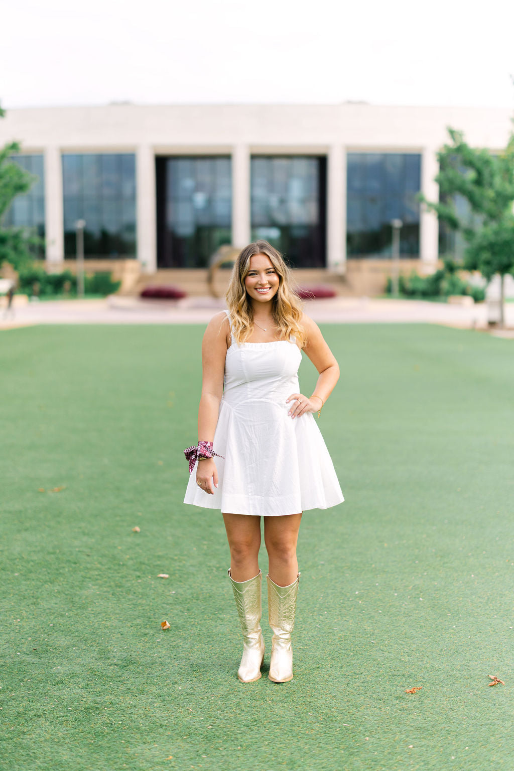 Rally Ready Dress, White