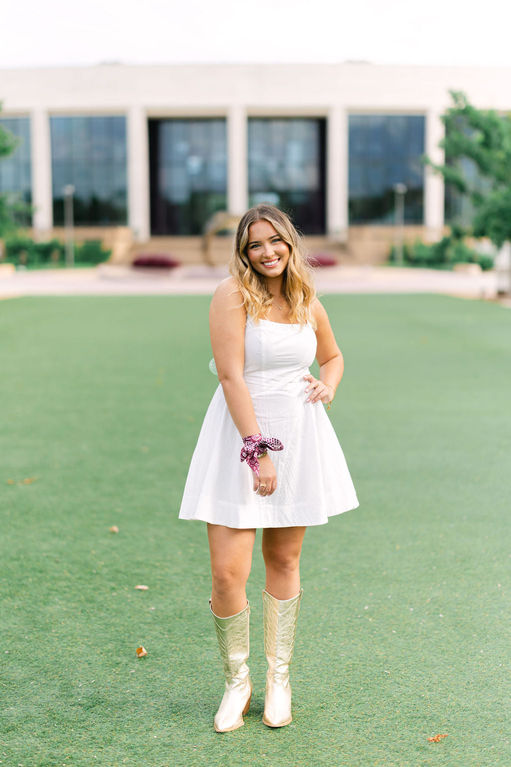 Rally Ready Dress, White