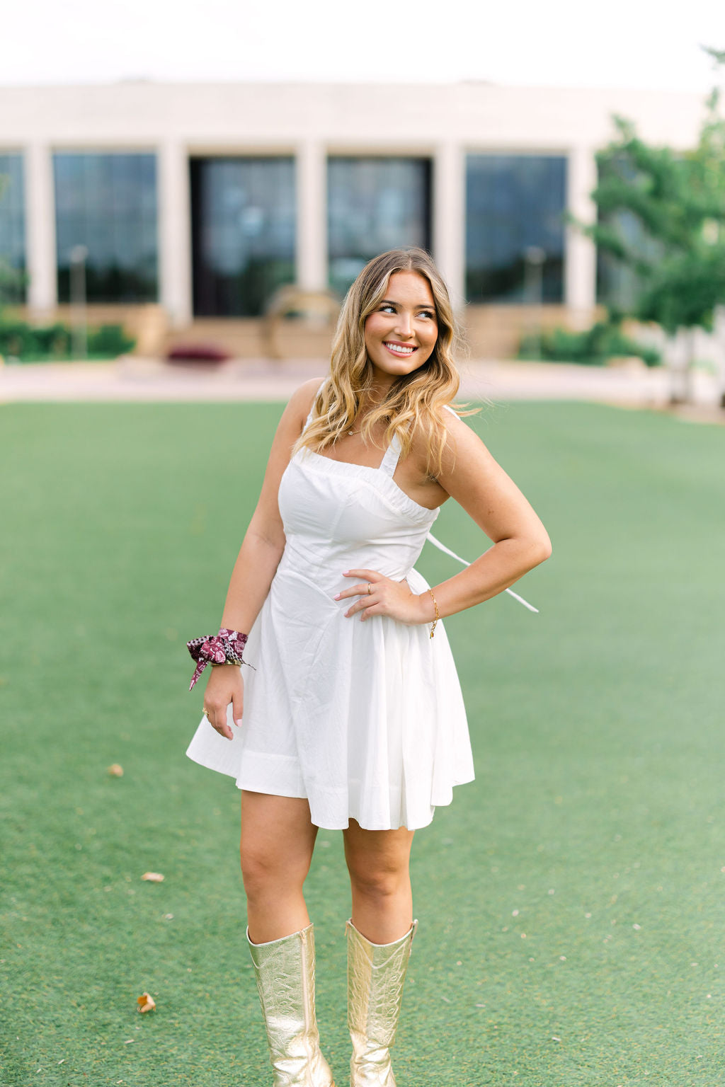 Rally Ready Dress, White
