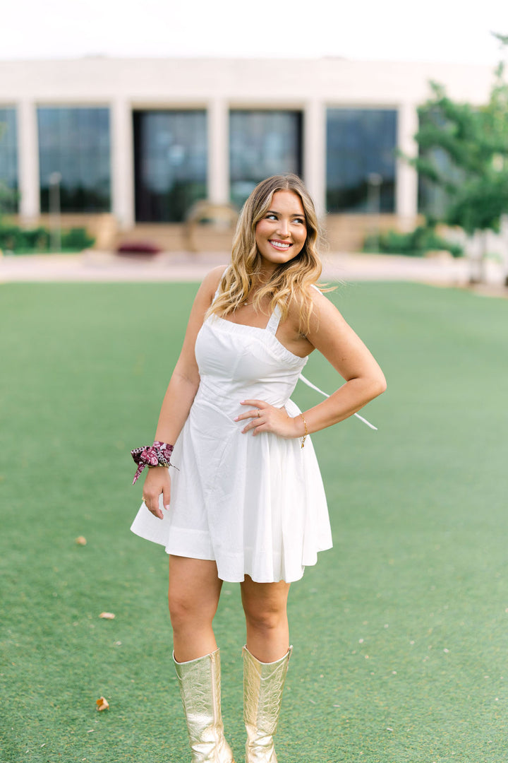 Rally Ready Dress, White