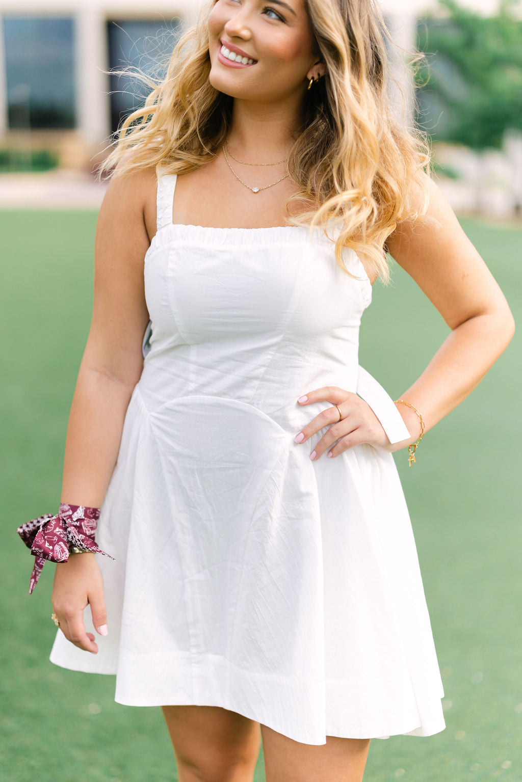 Rally Ready Dress, White
