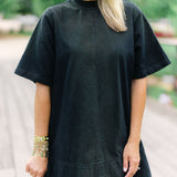 All Harlow Mini Dress, Anthracite