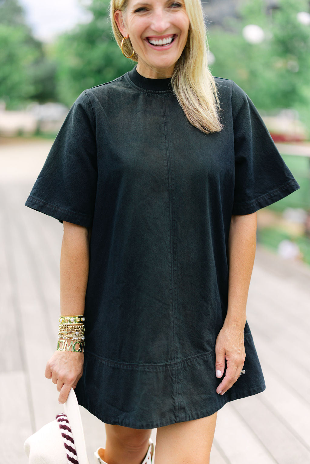 All Harlow Mini Dress, Anthracite
