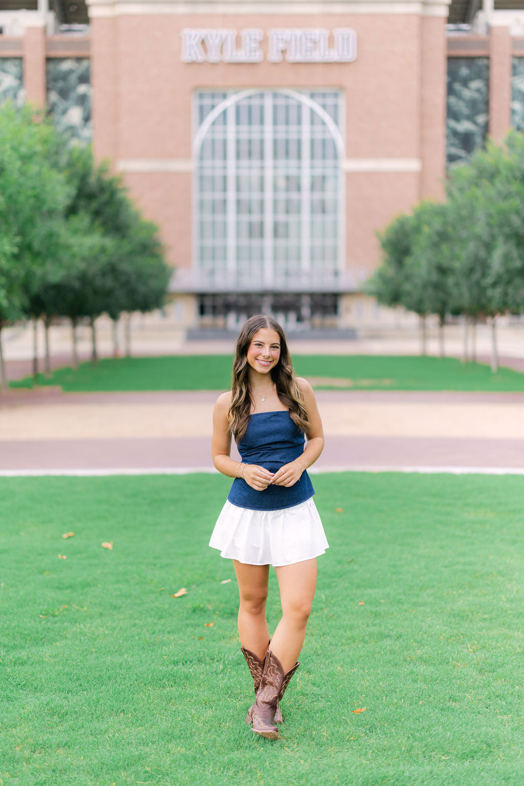 Extra Point Victory Top, Dark Denim