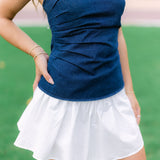 Extra Point Victory Top, Dark Denim